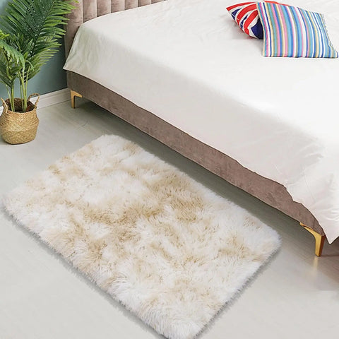 Navak Carpet Exclusive Picks 40X60CM Silk Wool Rug Thickened Bedside Living Room Nursery Soft Home Decor Carpet Washable Dirt Repellent Mat