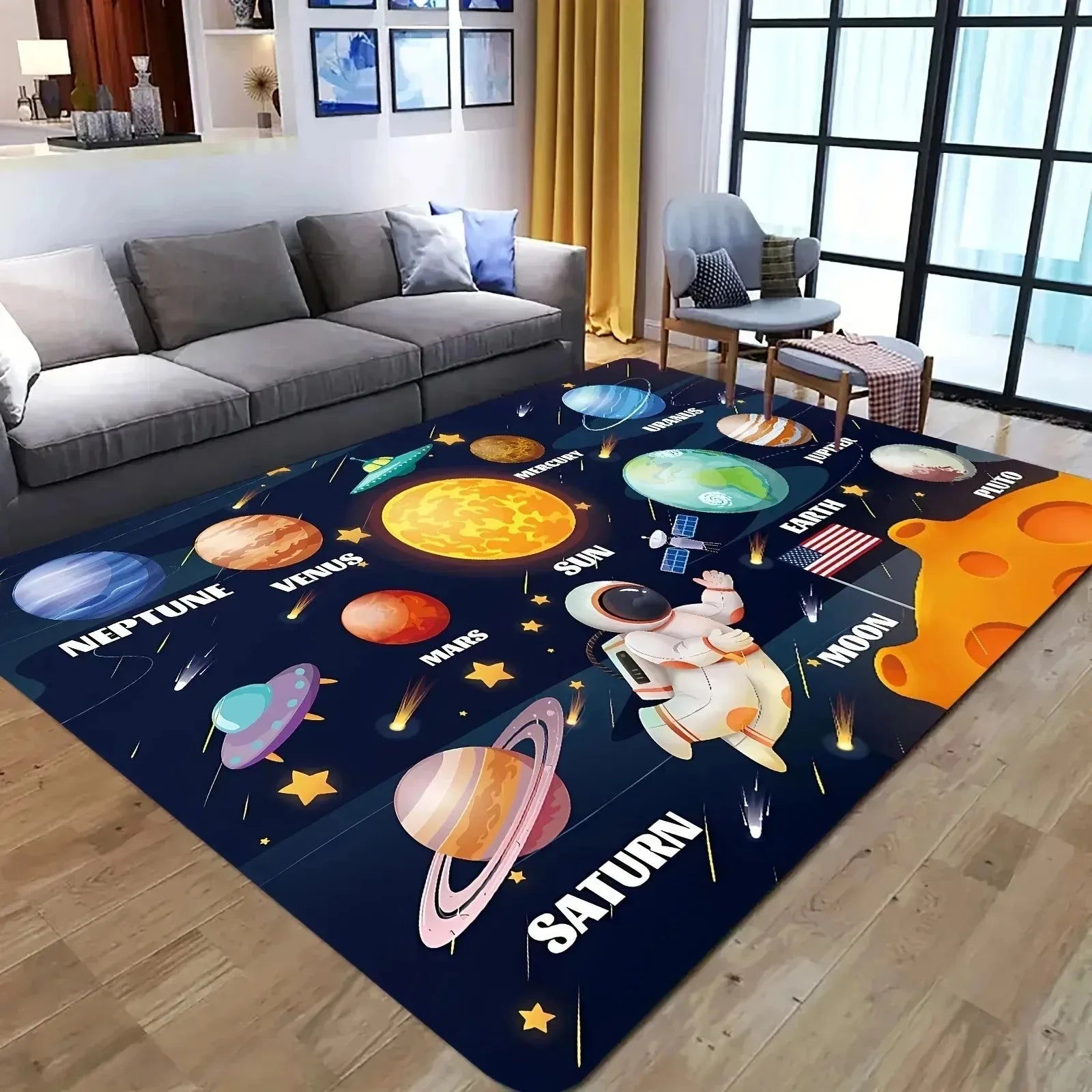Navak Carpet 1PC Milu Deer Pattern Kitchen Rugs Non-Slip Home Door Mats Pop design Bathroom Rugs Bath Mat Carpet for Home Sink Laundry Decor