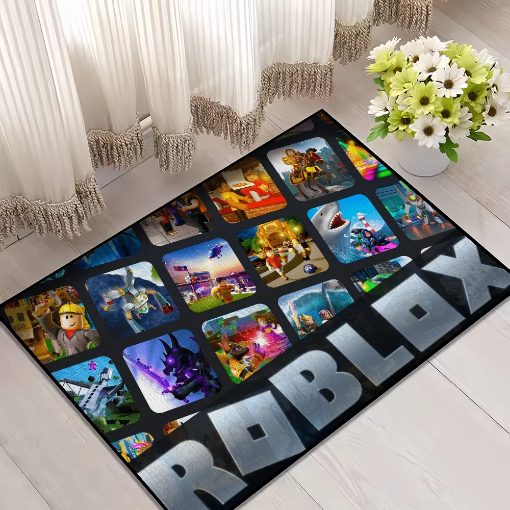 Navak Carpet Hor Game R-RobloxS Cool small carpet For House Bedroom Decoration Kitchen Bath Super Absorbent Rug Carpet Foot Non-slip