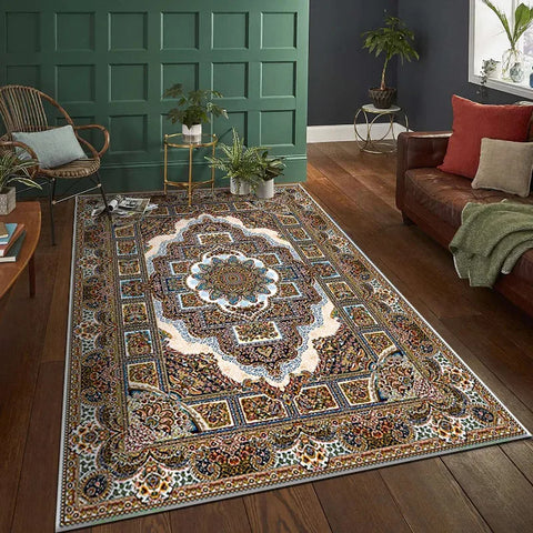 Navak Carpet Exclusive Picks American Persian Living Room Carpet Crystal Velvet 40*60CM Hotel Home Bedroom Carpeted Exotic Nationalities Windswept Rug
