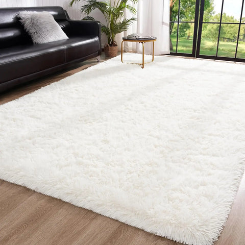 Navak Carpet Fluffy Rug Indoor Plush Soft Carpet for Living Room Anti-Skid Durable Area Rug for Girls Bedroom Kids Room Carpets