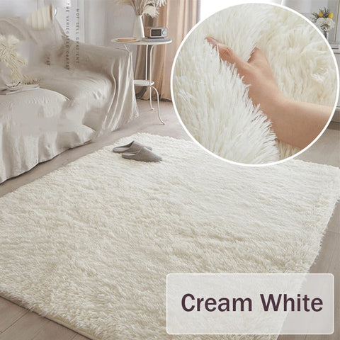 Navak Carpet Plush Carpet For Living Room Large White Soft Fluffy Carpets Bedroom Thicken Floor Mat Teen Room Home Decoration Rugs
