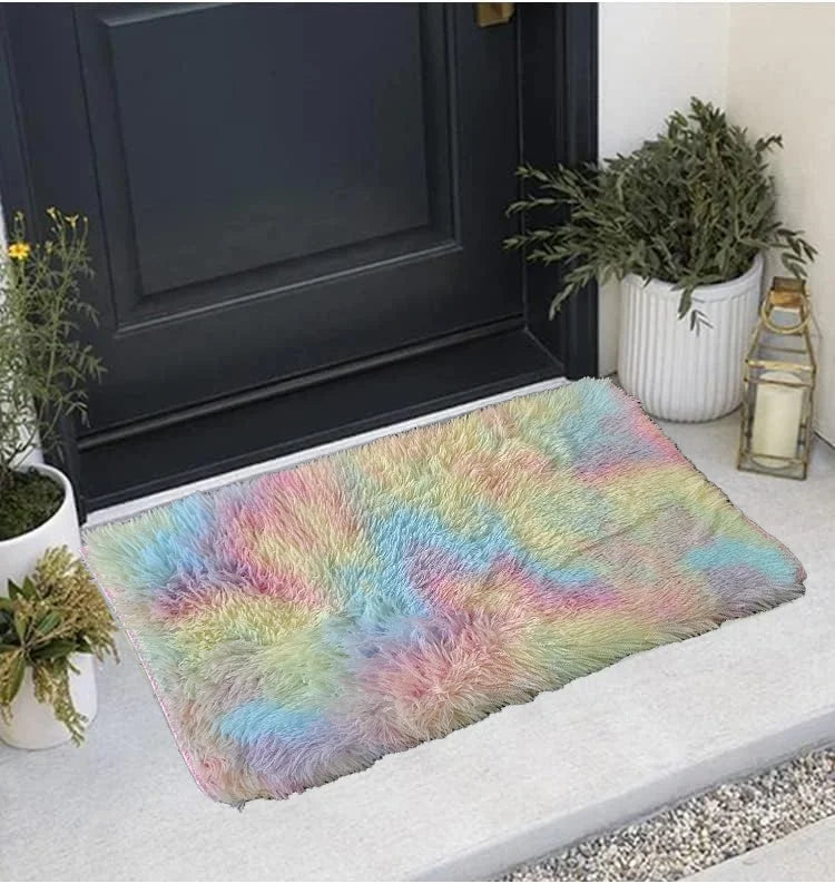 Navak Carpet Exclusive Picks 40X60CM Silk Wool Rug Thickened Bedside Living Room Nursery Soft Home Decor Carpet Washable Dirt Repellent Mat