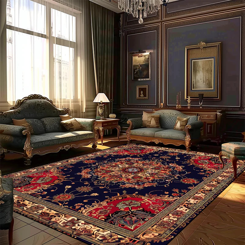 Navak Carpet Persian Style Rugs for Living Room Decoration Carpet Large Area Bedroom Anti-slip Floor Mat Washable Lounge Rug Customized Size