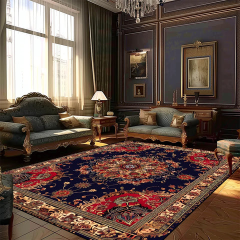 Navak Carpet Persian Style Rugs for Living Room Decoration Carpet Large Area Bedroom Anti-slip Floor Mat Washable Lounge Rug Customized Size