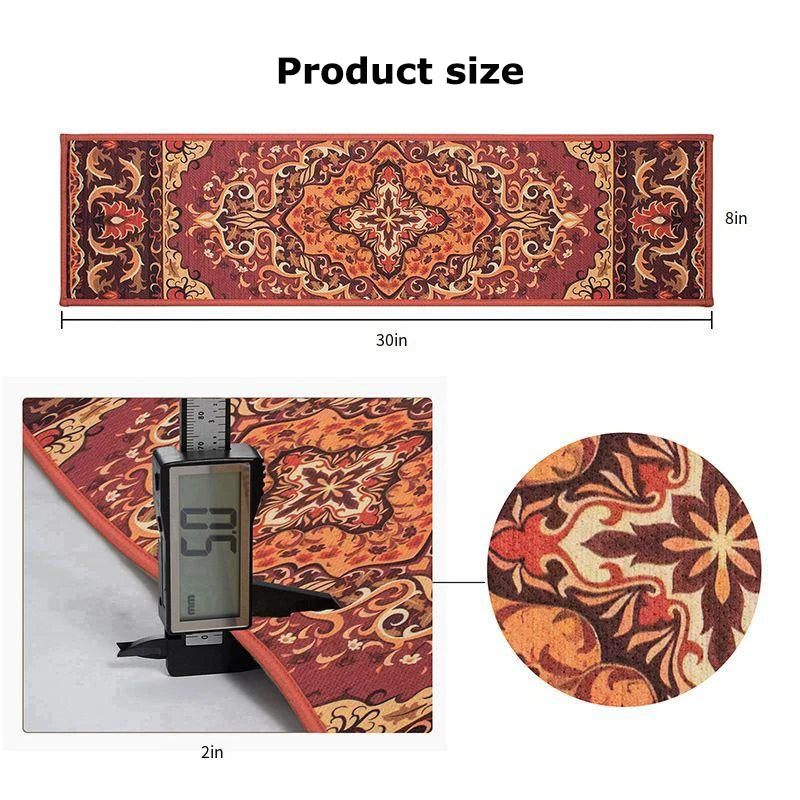 Navak Carpet 10Pcs Stair Treads Carpet Non-Slip Indoor Stair Mat Runners for Wooden Steps Protection Rug Cover Pads Staircase for Kids Elders