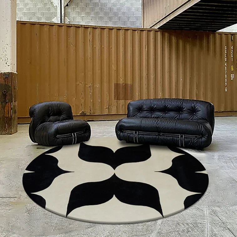 Navak Carpet Fluffy Soft Living Room Decoration Carpet Light Luxury Rugs for Bedroom Large Area Round Lounge Rug Home Study Thicken Plush Mat
