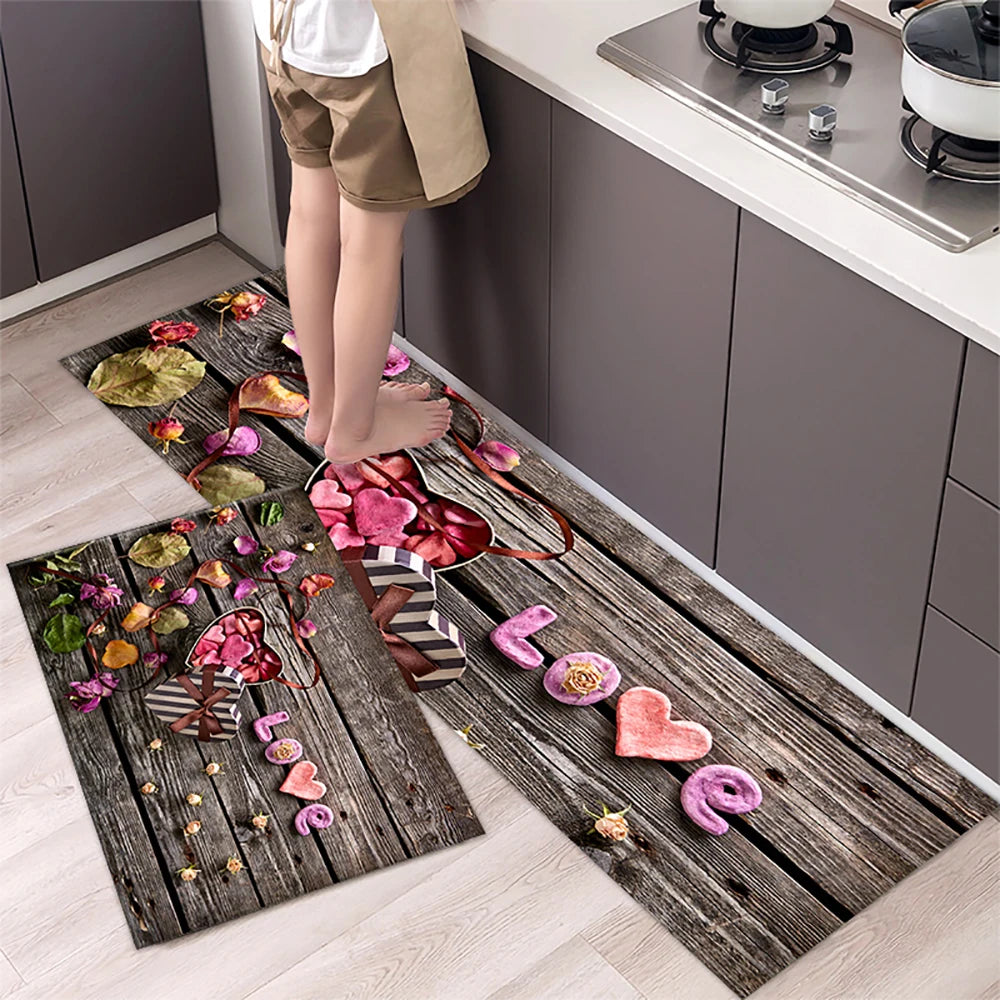Navak Carpet Kitchen Mat Carpet for Floor Home Entrance Doormat Bedroom Living Room Decor Bedside Rug Hallway Balcony Bathroom Anti-Slip Mat