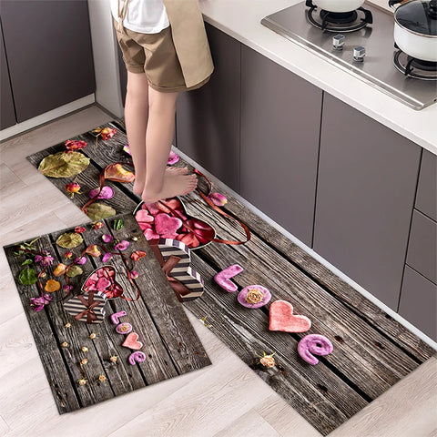 Navak Carpet Kitchen Mat Carpet for Floor Home Entrance Doormat Bedroom Living Room Decor Bedside Rug Hallway Balcony Bathroom Anti-Slip Mat