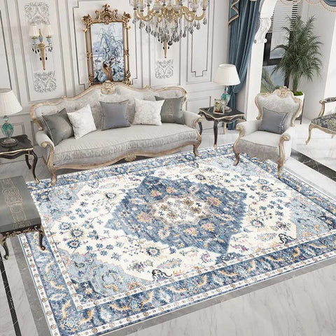 Navak Carpet Ethnic Style Carpet for Living Room Home Decoration Bedroom Carpets Large Area Luxury Rug American Hairless Coffee Table Mat