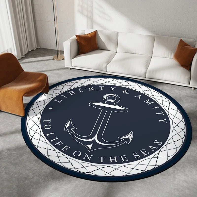 Navak Carpet Daily Picks Disney Captain America Circular Mat Living Room Sofa Carpet Tea Table Bedroom Bedside Enter Door Rug Fashion Home Dcor