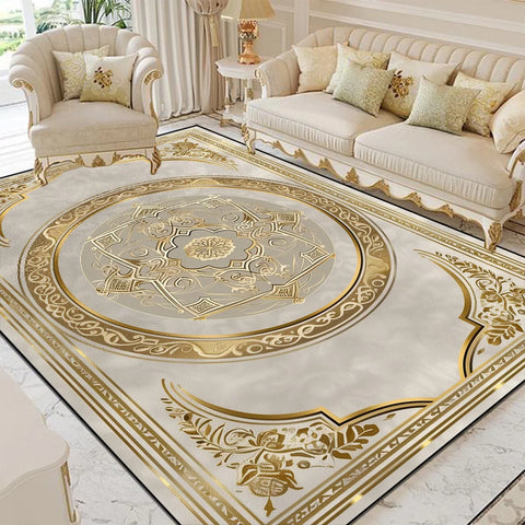 Navak Carpet Luxury Style Living Room Large Area Rug Home Room Decor Floor Mats Lounge Sofa Coffee Non-slip Carpet Bedroom Cloakroom Washable