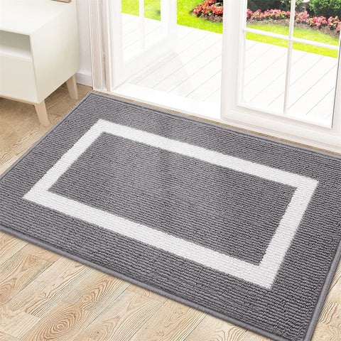Navak Carpet Olanly Door Mat Dirt Resistant Entrance Foot Mat Outdoor Soft Kitchen Rug Non-Slip Floor Carpet Absorbent House Welcome Doormat