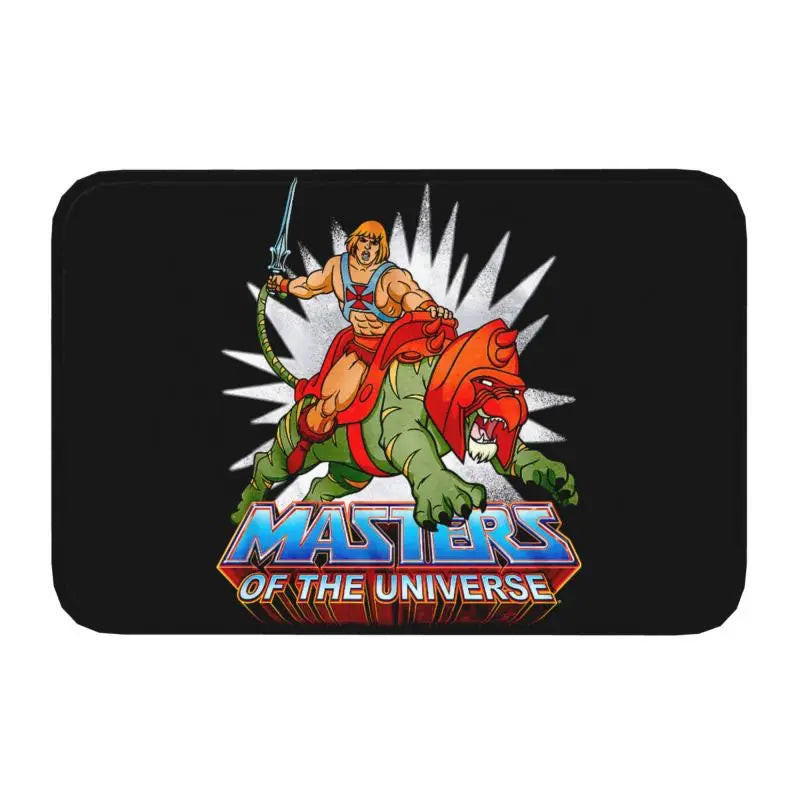 Navak Carpet Trap Door Masters of The Universe Doormat Anti-Slip Bath Kitchen Mat He Man Welcome Garage Door Floor Entrance Carpet Rug