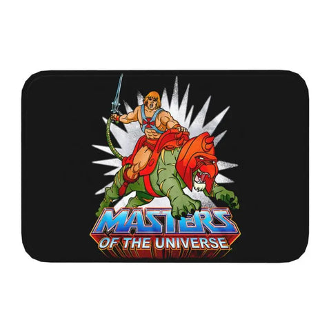 Navak Carpet Trap Door Masters of The Universe Doormat Anti-Slip Bath Kitchen Mat He Man Welcome Garage Door Floor Entrance Carpet Rug