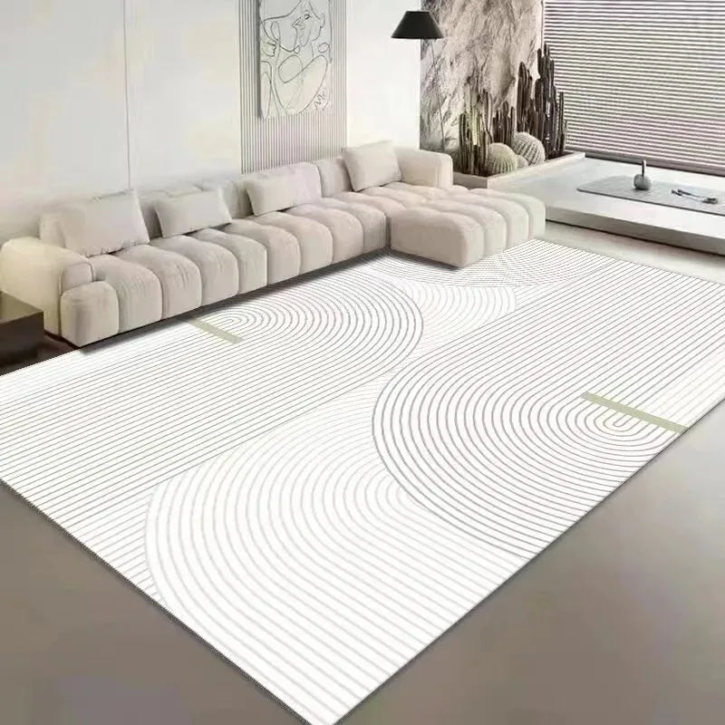 Navak Carpet Abstract Line Printed Living Room Carpet Non-slip Home Hotel Lobby Floor Mat Kitchen Bedroom Decor Rug Washable Entrance Doormat