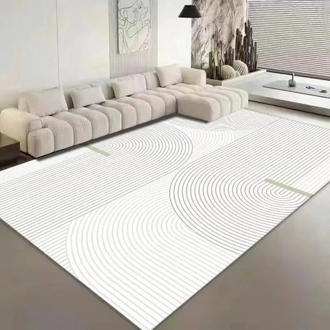 Navak Carpet Abstract Line Printed Living Room Carpet Non-slip Home Hotel Lobby Floor Mat Kitchen Bedroom Decor Rug Washable Entrance Doormat