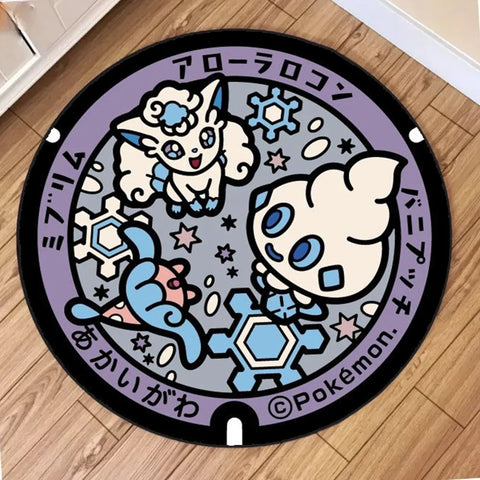 Navak Carpet NEW Daily Picks Kawaii Pokemon Rug for Living Room Decor Lounge Balcony Sofa Mat Bedroom Soft Rug Swivel Chair Mat Kids Gift