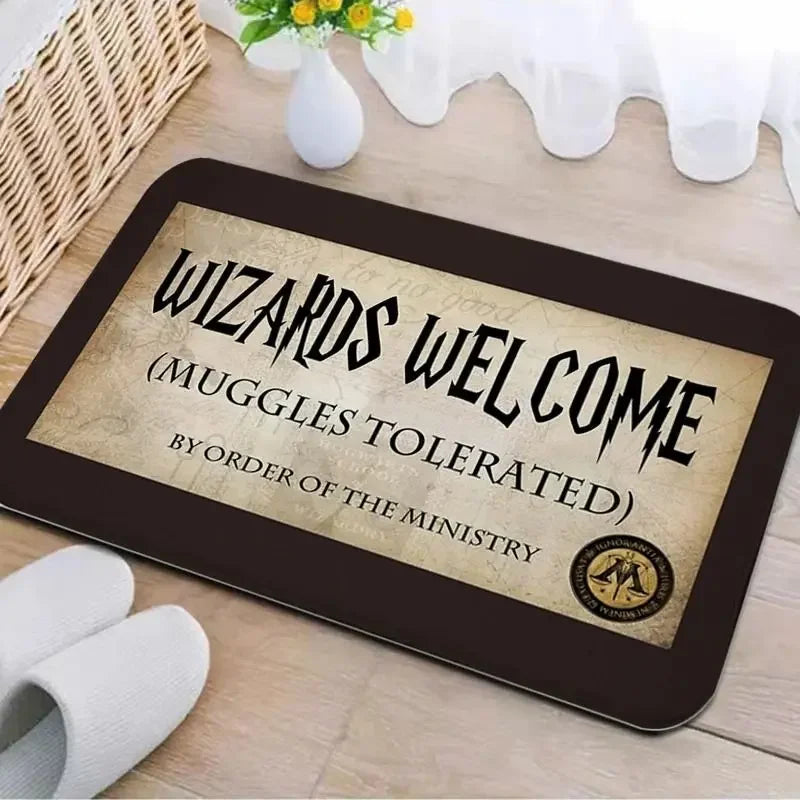 Navak Carpet Welcome Muggles Entrance Mat Living Room Floor Decoration Carpet Non-slip Easy To Clean Area Rug Home Office Washable Doormats