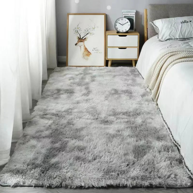Navak Carpet Exclusive Picks Silk Wool Fluffy Shaggy Bedroom Area Shaggy Non-Slip Rugs, Machine Washable Soft Shaggy Rugs Modern Soft Plush Rugs