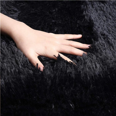 Navak Carpet Nordic Furry Rug Bedroom Carpet Living  Room Modern Decoration Hairy Carpets Large Size Black Gray Pink Beige Non Slip Mat