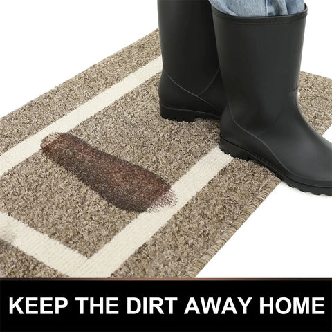 Navak Carpet Olanly Door Mat Dirt Resistant Entrance Foot Mat Outdoor Soft Kitchen Rug Non-Slip Floor Carpet Absorbent House Welcome Doormat