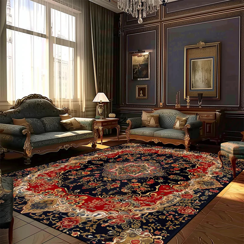 Navak Carpet Persian Style Rugs for Living Room Decoration Carpet Large Area Bedroom Anti-slip Floor Mat Washable Lounge Rug Customized Size