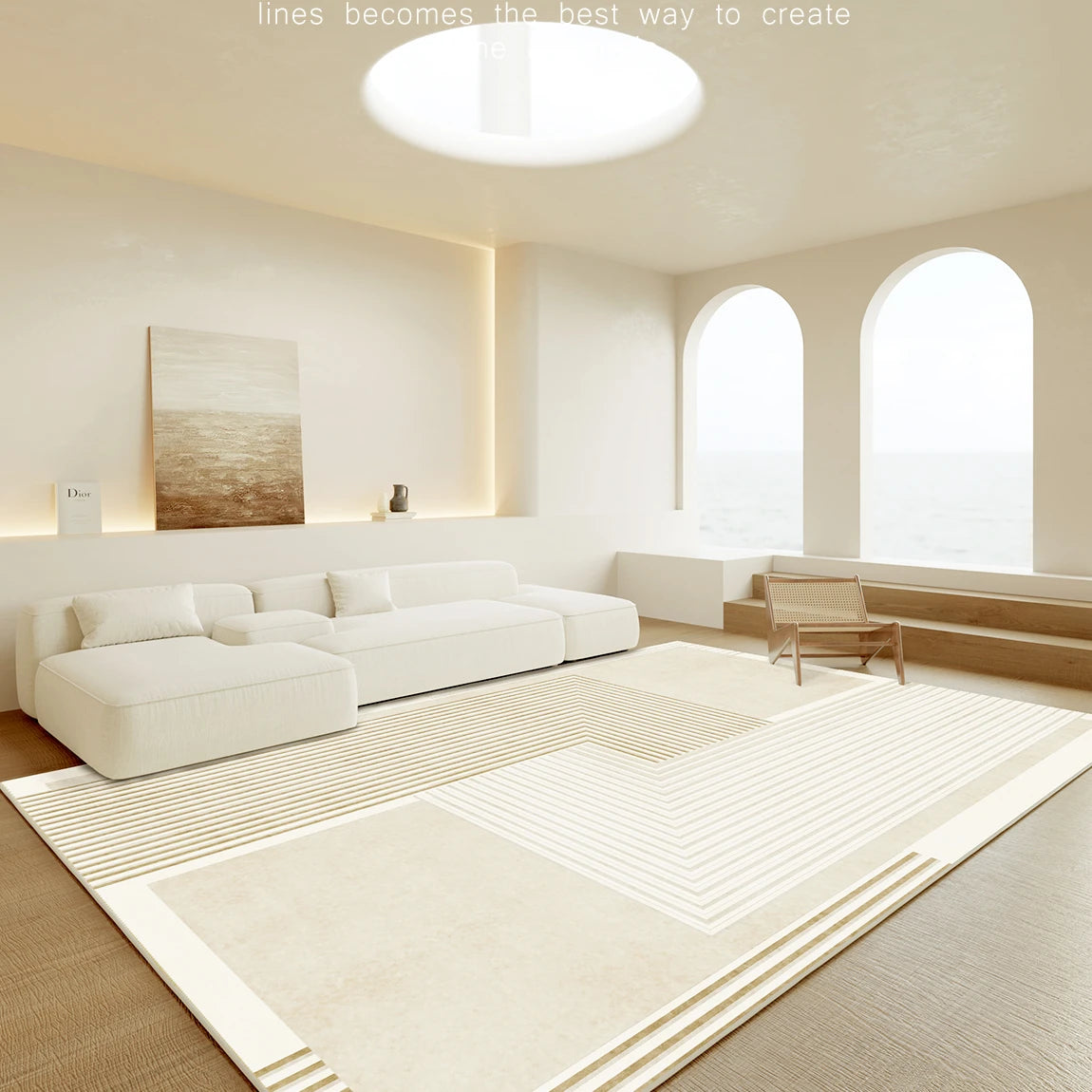 Navak Carpet Japanese Minimalist  Living Room Decoration Plush Carpet Soft Rugs for Bedroom Lounge Rug Non-slip Fluffy Mat Large Area Carpets