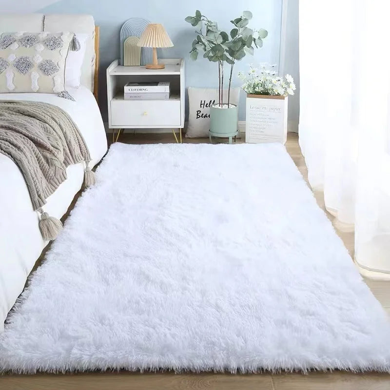 Navak Carpet Pink Bedroom Carpet For Children's Room Cute Girls Floor Soft Mat Living Room Decoration White Fluffy Large Kids Bedside Rugs