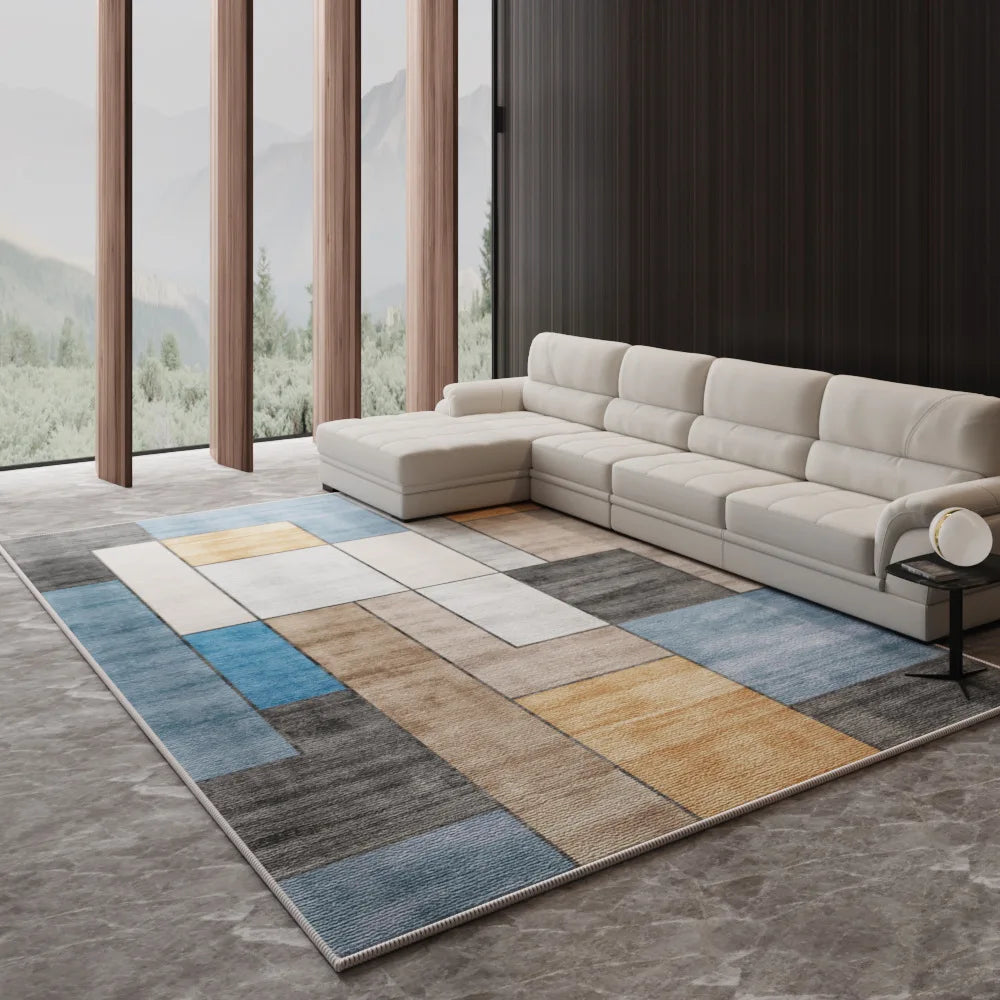 Navak Carpet Nordic Light Luxury Area Rug – Large Living Room Carpet | For Under Sofa & Coffee Table, Bedroom & Lounge Decor