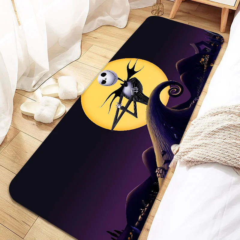 Navak Carpet Jack Skellington Door Mat Entrance Non-slip Doormat Washable Kitchen Carpet Living Room Hallway Rugs Bathroom Bath Door Mats