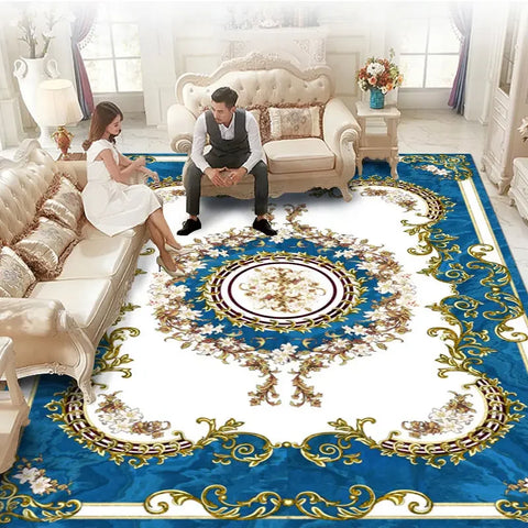 Navak Carpet European Luxury Living Room Carpet Bedroom Decoration Rugs Lounge Decor Tatami Rug Entrance Door Mat Large Size Soft Foldable