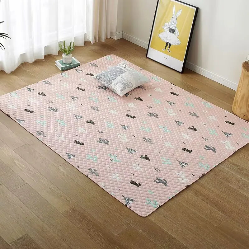 Navak Carpet Floor Mats Thickness Cotton Cushion Baby Crawling Carpets Nursery Bedroom Nap Mat Children's Play Rug Living Room Kid's Seat Pad