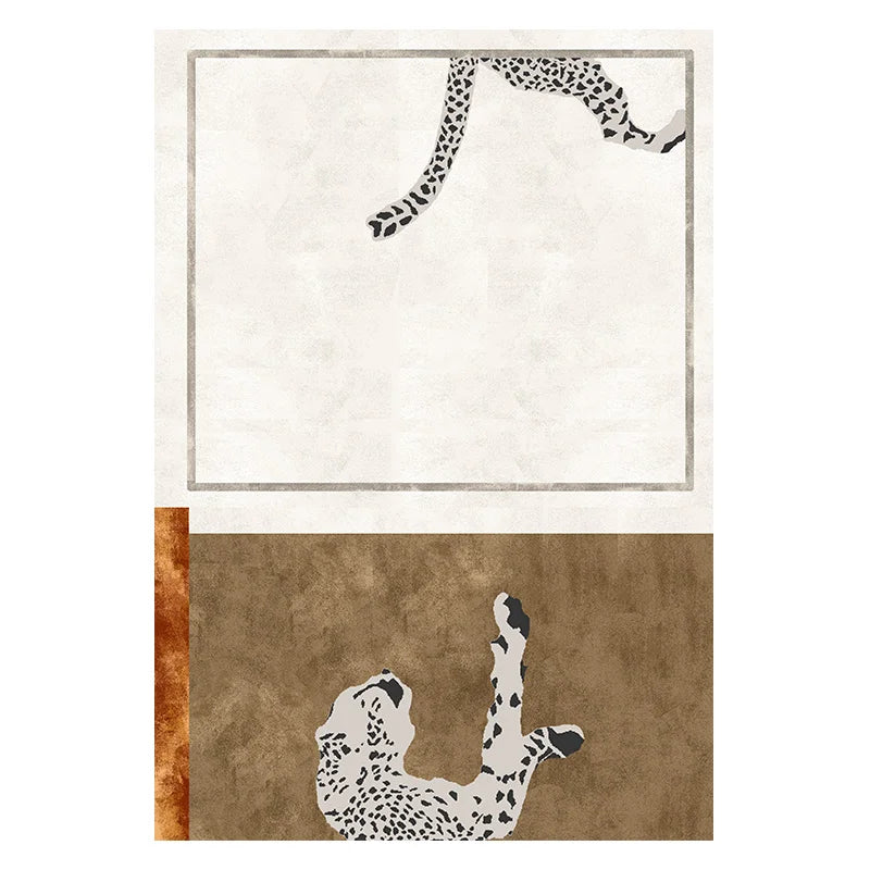 Navak Carpet Light Luxury Carpets for Living Room Modern Style Bedroom Decor Plush Carpet Fluffy Soft Leopard Print Rug Home Non-slip Mat