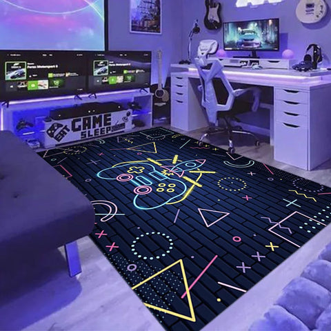 Navak Carpet Exclusive Picks Cyberpunk Household Gaming Machine Race Room Swivel Chair Carpet Non-Slip, Dirt-Proof And Easy To Take Care Of Home Decor