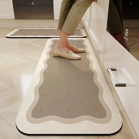 Navak Carpet Exclusive Picks Non-Slip Waterproof Kitchen Mat-Diatomaceous Earth Absorbent Rug, Anti-Fatigue Floor Pad for Indoor, Eco-Friendly Design