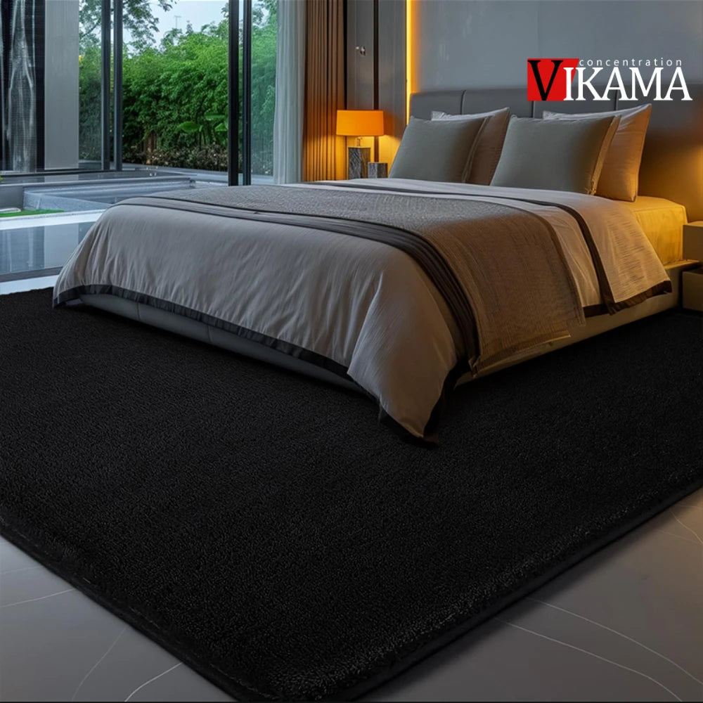 Navak Carpet Exclusive Picks black Area Plush for Bedroom, Living Room Fluffy Rug, Large Area Rug Shag Shaggy Carpet Soft Plush Furry Bedside Rug