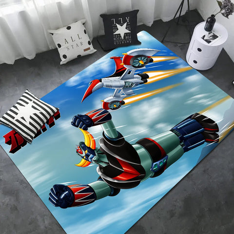 Navak Carpet Goldorak Floor Mat INS Style Soft Bedroom Floor House Laundry Room Mat Anti-skid Bedside Area Rugs