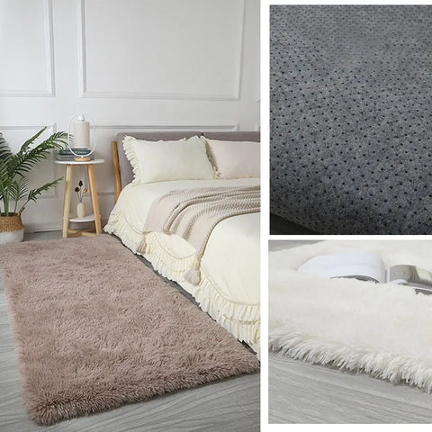 Navak Carpet Bedside Rugs For Children's Room Cute Girls Floor Soft Mat Living Room Decoration White Fluffy Large Kids Pink Bedroom Carpet