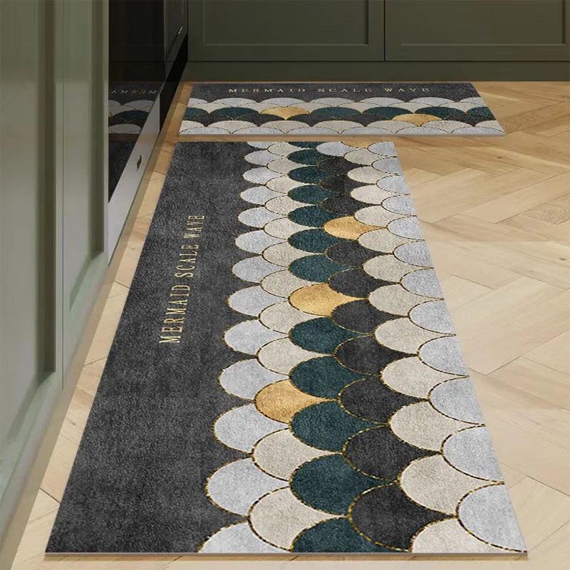 Navak Carpet Polyster Kitchen Carpet Mats for Floor Bedroom Living Room Area Rug Soft Washable Carpet Anti Slip Bathroom Entrance Doormat