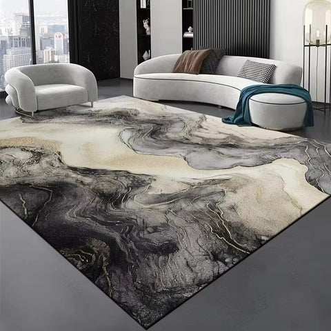 Navak Carpet Luxury Abstract Carpet for Living Room Coffee Tables Home Sofa Area Non-slip Resistant Dirt Rugs  Decor Bedroom Floor Mat