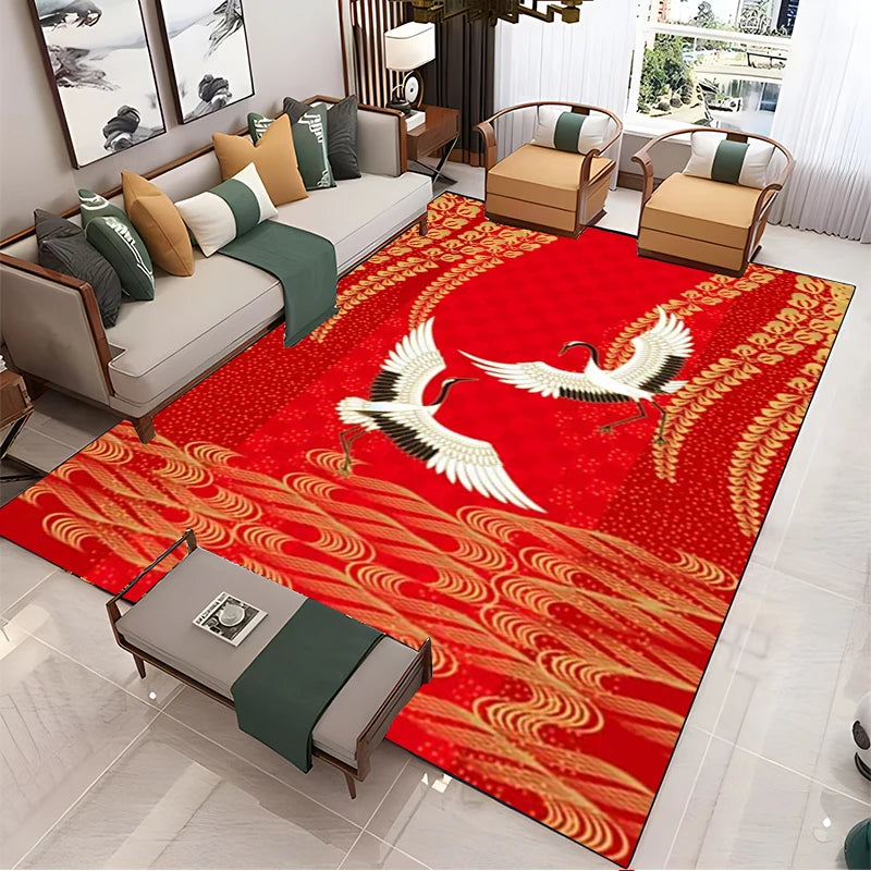 Navak Carpet Chinese Style Living Room Carpet Coffee Table Floor Mat Alfombra Rug Study Bedroom Bedside Home Decoration Non-slip Floor Mat