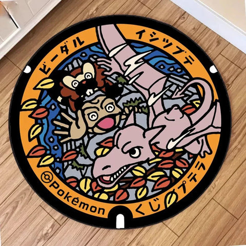 Navak Carpet NEW Daily Picks Kawaii Pokemon Rug for Living Room Decor Lounge Balcony Sofa Mat Bedroom Soft Rug Swivel Chair Mat Kids Gift